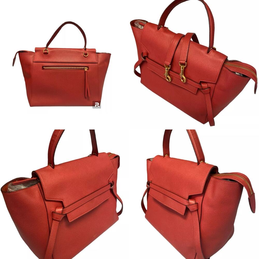💎✨BEAUTIFUL✨💎Authentic Celine Belt Bag Medium Red Leather - Picture 4 of 7